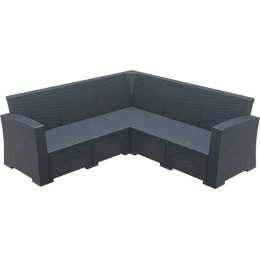 MONACO DARK GREY ΓΩΝΙΑ ΠΟΛ/ΝΙΟΥ 207Χ207Χ79εκ.