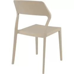 SNOW TAUPE ΚΑΡΕΚΛΑ ΠΟΛ/ΝΙΟΥ 52X56X83εκ.