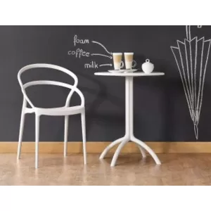 OCTOPUS Φ60Χ75εκ. SILVER GREY ΤΡΑΠΕΖΙ ΠΟΛ/ΝΙΟΥ