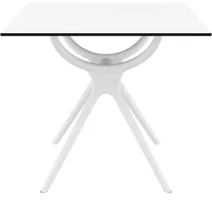 AIR ΤΡΑΠΕΖΙ 80Χ80Χ74εκ. WHITE LAMINATE 12mm
