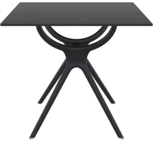 AIR ΤΡΑΠΕΖΙ 80Χ80Χ74εκ. BLACK LAMINATE 12mm