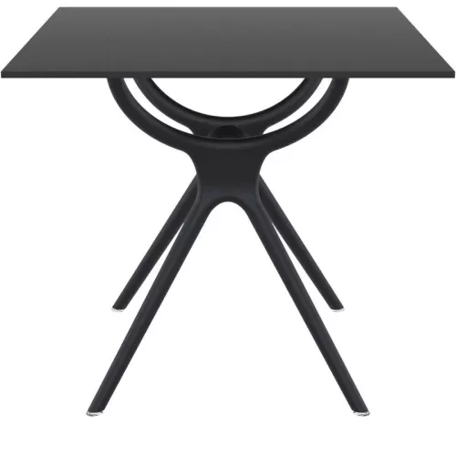 AIR ΤΡΑΠΕΖΙ 80Χ80Χ74εκ. BLACK LAMINATE 12mm