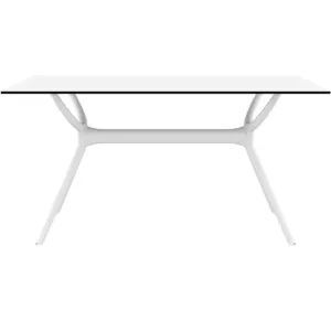 AIR ΤΡΑΠΕΖΙ 140Χ80Χ74εκ. WHITE LAMINATE 12mm