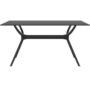 AIR ΤΡΑΠΕΖΙ 140Χ80Χ74εκ. BLACK LAMINATE 12mm