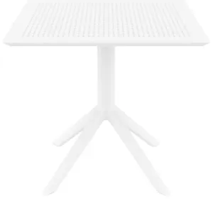 SKY WHITE 80X80X74εκ. ΤΡΑΠΕΖΙ ΠΟΛ/ΝΙΟΥ