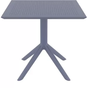 SKY DARK GREY 80X80X74εκ. ΤΡΑΠΕΖΙ ΠΟΛ/ΝΙΟΥ