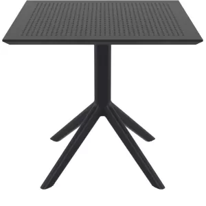 SKY BLACK 80X80X74εκ. ΤΡΑΠΕΖΙ ΠΟΛ/ΝΙΟΥ