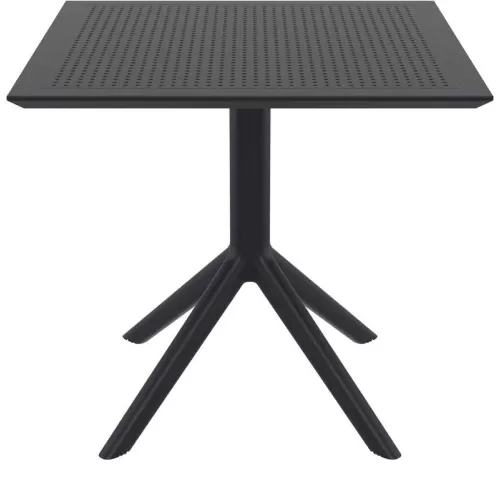 SKY BLACK 80X80X74εκ. ΤΡΑΠΕΖΙ ΠΟΛ/ΝΙΟΥ