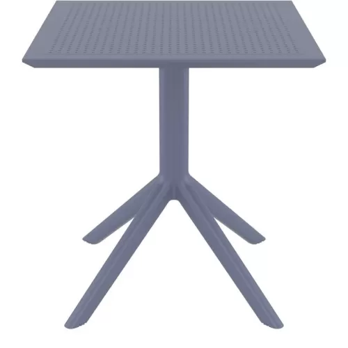 SKY DARK GREY 70X70X74εκ. ΤΡΑΠΕΖΙ ΠΟΛ/ΝΙΟΥ