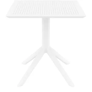 SKY WHITE 70X70X74εκ. ΤΡΑΠΕΖΙ ΠΟΛ/ΝΙΟΥ