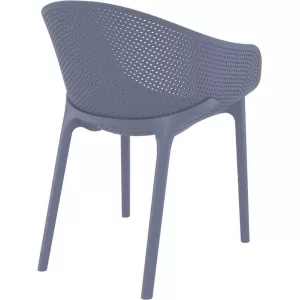 SKY DARK GREY(Σ4)ΠΟΛΥΘΡΟΝΑ ΠΟΛ/ΝΙΟΥ 54X60X81εκ.