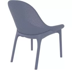 SKY LOUNGE DARK GREY ΠΟΛΥΘΡΟΝΑ ΠΟΛ/ΝΙΟΥ 60X71X83εκ.