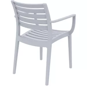 ARTEMIS SILVER GREY ΠΟΛΥΘΡΟΝΑ ΠΟΛ/ΝΙΟΥ 58X58X83.5εκ.