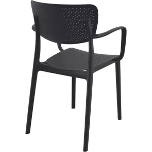 LOFT BLACK ΠΟΛΥΘΡΟΝΑ ΠΟΛ/ΝΙΟΥ 54X53X82εκ.