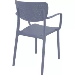 LOFT DARK GREY ΠΟΛΥΘΡΟΝΑ ΠΟΛ/ΝΙΟΥ 54X53X82εκ.