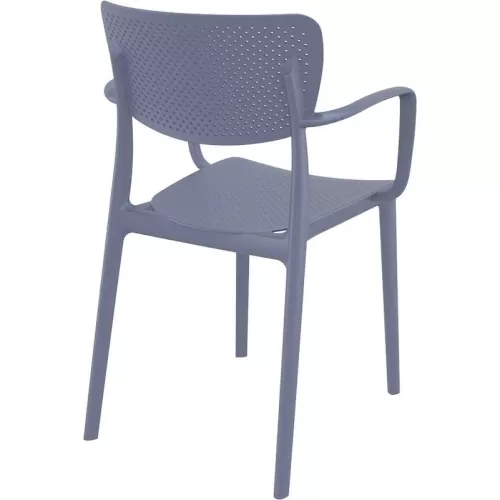 LOFT DARK GREY ΠΟΛΥΘΡΟΝΑ ΠΟΛ/ΝΙΟΥ 54X53X82εκ.