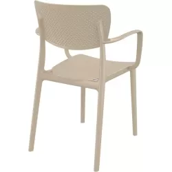 LOFT TAUPE ΠΟΛΥΘΡΟΝΑ ΠΟΛ/ΝΙΟΥ 54X53X82εκ.