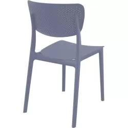 LUCY DARK GREY ΚΑΡΕΚΛΑ ΠΟΛΥΠΡΟΠΥΛΕΝΙΟΥ 45Χ53Χ82εκ.