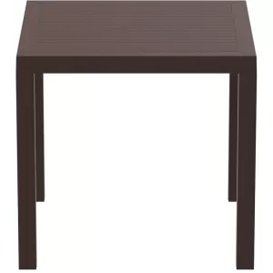 ARES ΤΡΑΠΕΖΙ 80Χ80Χ75εκ. BROWN ΠΟΛ/ΝΙΟΥ