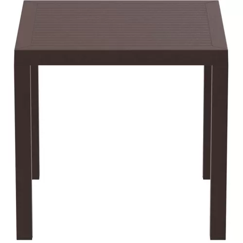 ARES ΤΡΑΠΕΖΙ 80Χ80Χ75εκ. BROWN ΠΟΛ/ΝΙΟΥ