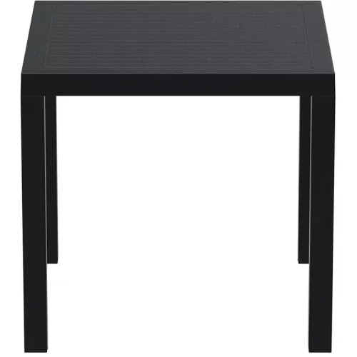 ARES ΤΡΑΠΕΖΙ 80Χ80Χ75εκ. BLACK ΠΟΛ/ΝΙΟΥ