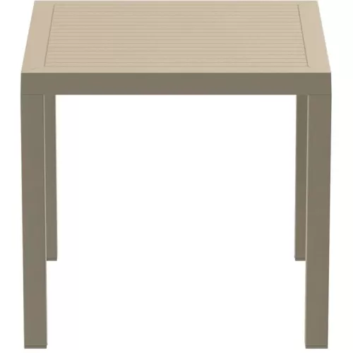 ARES ΤΡΑΠΕΖΙ 80Χ80Χ75εκ. TAUPE ΠΟΛ/ΝΙΟΥ