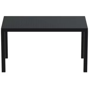 ARES ΤΡΑΠΕΖΙ 140Χ80Χ75εκ. BLACK ΠΟΛ/ΝΙΟΥ