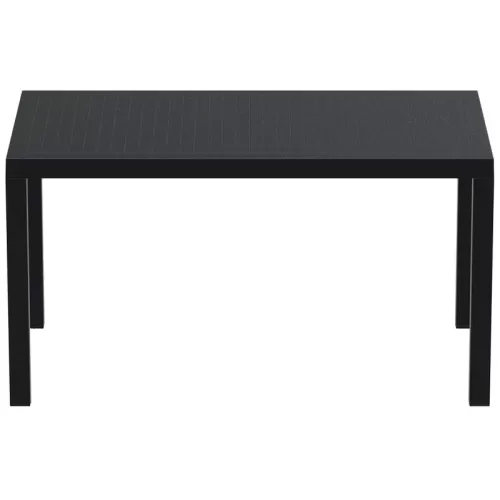 ARES ΤΡΑΠΕΖΙ 140Χ80Χ75εκ. BLACK ΠΟΛ/ΝΙΟΥ