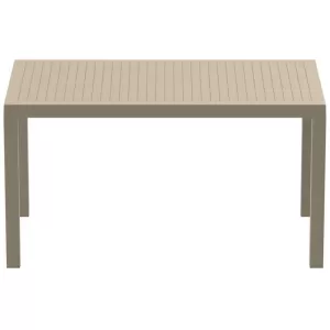 ARES ΤΡΑΠΕΖΙ 140Χ80Χ75εκ. TAUPE ΠΟΛ/ΝΙΟΥ