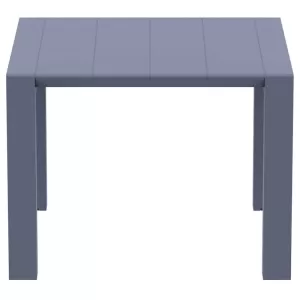 VEGAS DARK GREY 100X100/140Χ75εκ. ΕΠΕΚΤ. ΤΡΑΠΕΖΙ ΠΟΛ/ΝΙΟΥ