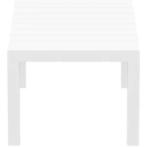 VEGAS WHITE 100X180/220Χ75εκ. ΕΠΕΚΤ.ΤΡΑΠΕΖΙ ΠΟΛ/ΝΙΟΥ