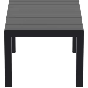 VEGAS BLACK 100X180/220Χ75εκ. ΕΠΕΚΤ.ΤΡΑΠΕΖΙ ΠΟΛ/ΝΙΟΥ