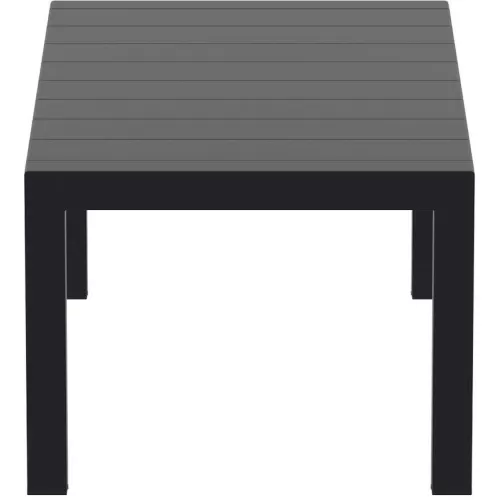 VEGAS BLACK 100X180/220Χ75εκ. ΕΠΕΚΤ.ΤΡΑΠΕΖΙ ΠΟΛ/ΝΙΟΥ