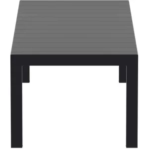 VEGAS BLACK 100X260/300Χ75εκ. ΕΠΕΚΤ.ΤΡΑΠΕΖΙ ΠΟΛ/ΝΙΟΥ