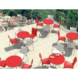 JULIETTE BEIGE ΚΑΡΕΚΛΑ ΠΟΛ/ΝΙΟΥ/ΑΛΟΥΜ. 48Χ53Χ83εκ.