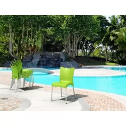 JULIETTE LIGHT GREEN ΚΑΡΕΚΛΑ ΠΟΛ/ΝΙΟΥ/ΑΛΟΥΜ. 48Χ53Χ83εκ.