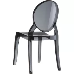 ELIZABETH BLACK TRANSP. ΚΑΡΕΚΛΑ 47X50X90εκ.