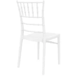 CHIAVARI GLOSSY WHITE(Σ4)KAPEKΛA 45X51X91εκ.