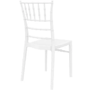 CHIAVARI GLOSSY WHITE(Σ4)KAPEKΛA 45X51X91εκ.