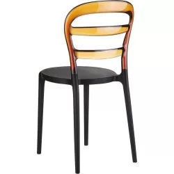 BIBI BLACK/AMBER TRANSP. ΚΑΡΕΚΛΑ 42X50X85εκ.