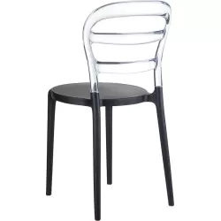 BIBI BLACK/CLEAR TRANSP. ΚΑΡΕΚΛΑ 42X50X85εκ.