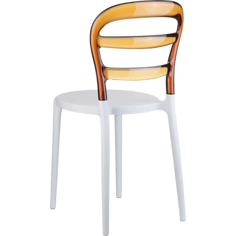 BIBI WHITE/AMBER TRANSP. ΚΑΡΕΚΛΑ 42X50X85εκ.