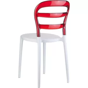 BIBI WHITE/RED TRANSP. ΚΑΡΕΚΛΑ 42X50X85εκ.