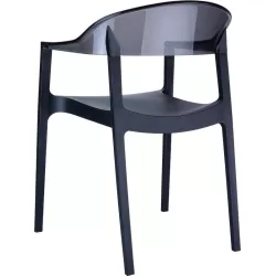 CARMEN BLACK/BLACK ΠΟΛΥΘΡΟΝΑ 49X53X79εκ.