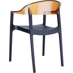 CARMEN BLACK/AMBER ΠΟΛΥΘΡΟΝΑ 49X53X79εκ.