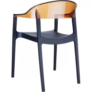 CARMEN BLACK/AMBER ΠΟΛΥΘΡΟΝΑ 49X53X79εκ.