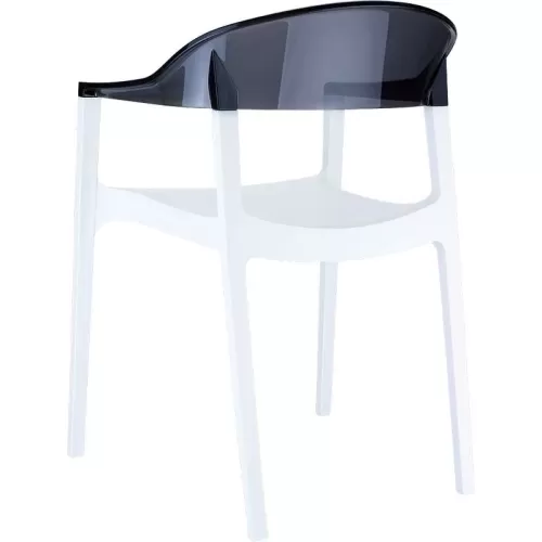 CARMEN WHITE/BLACK ΠΟΛΥΘΡΟΝΑ 49X53X79εκ.