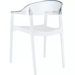 CARMEN WHITE/CLEAR ΠΟΛΥΘΡΟΝΑ 49X53X79εκ.