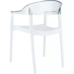 CARMEN WHITE/CLEAR ΠΟΛΥΘΡΟΝΑ 49X53X79εκ.