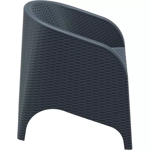 ARUBA DARK GREY ΠΟΛΥΘΡΟΝΑ ΠΟΛ/ΝΙΟΥ 74X75X80εκ.